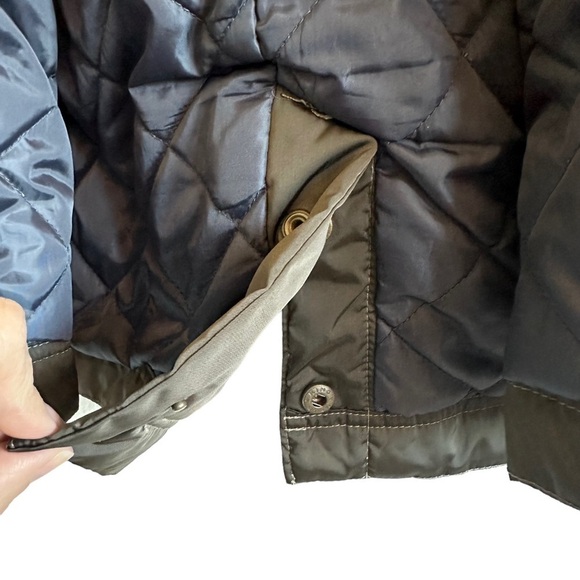 Athleta Moto Primaloft Insulated Coat/Jacket Olive Green - Picture 14 of 16